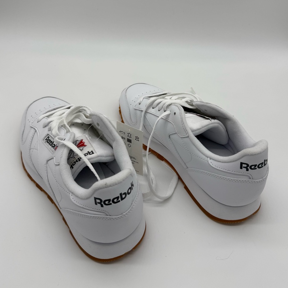 Reebok Men's White/Gum Sole Sneakers - Picture 2 of 6